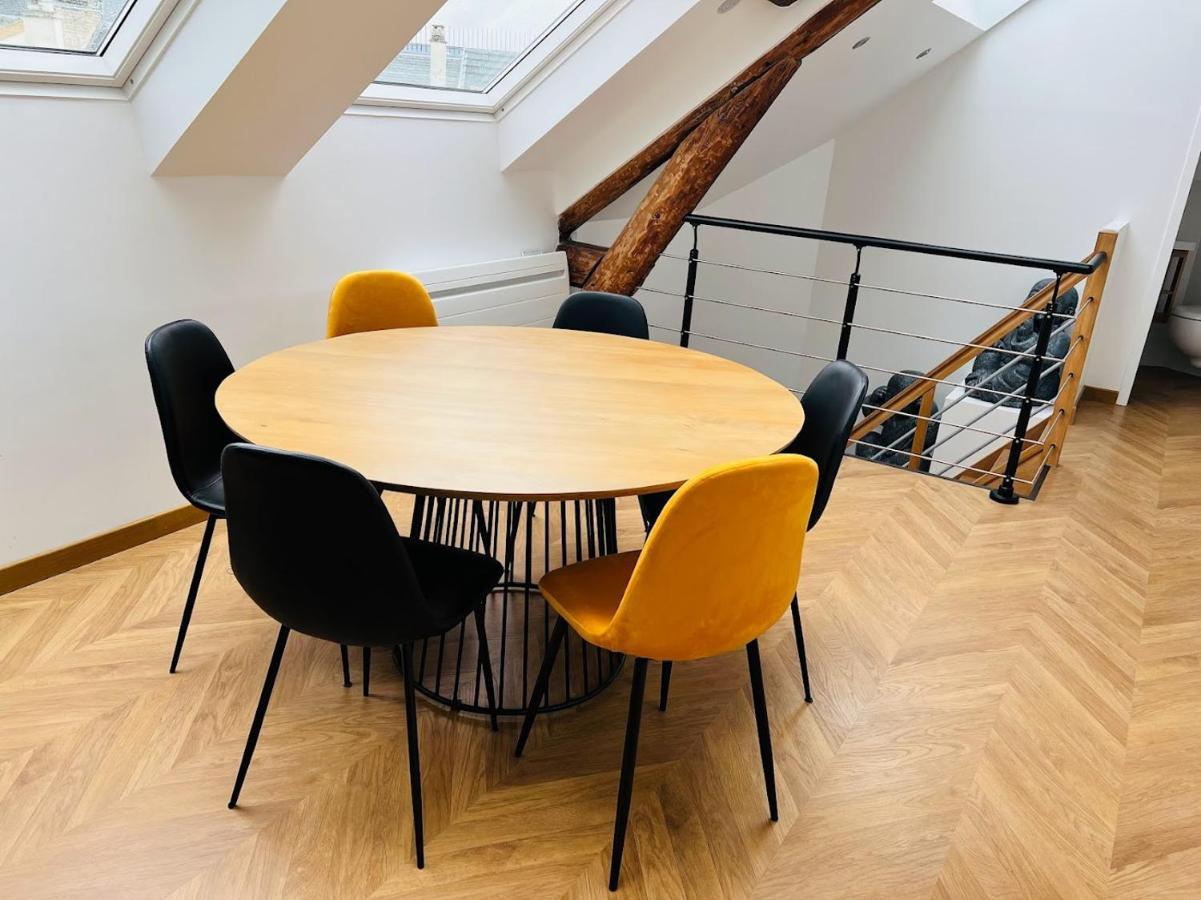 Ferienwohnung Elegant T4 Centre Reims/Parking Prive Exterior foto
